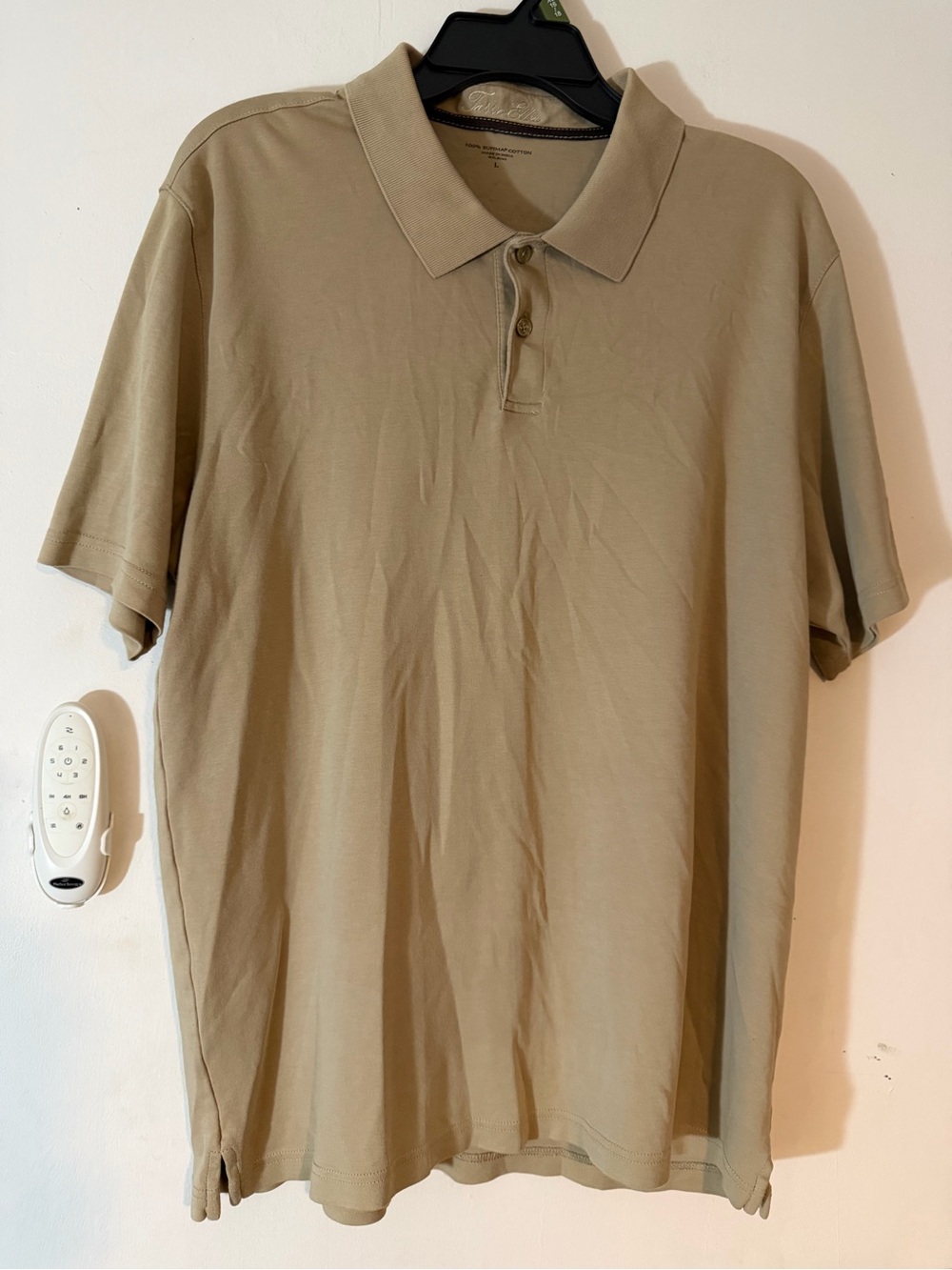 Tasso Elba Men's Polo Shirt in Khaki
